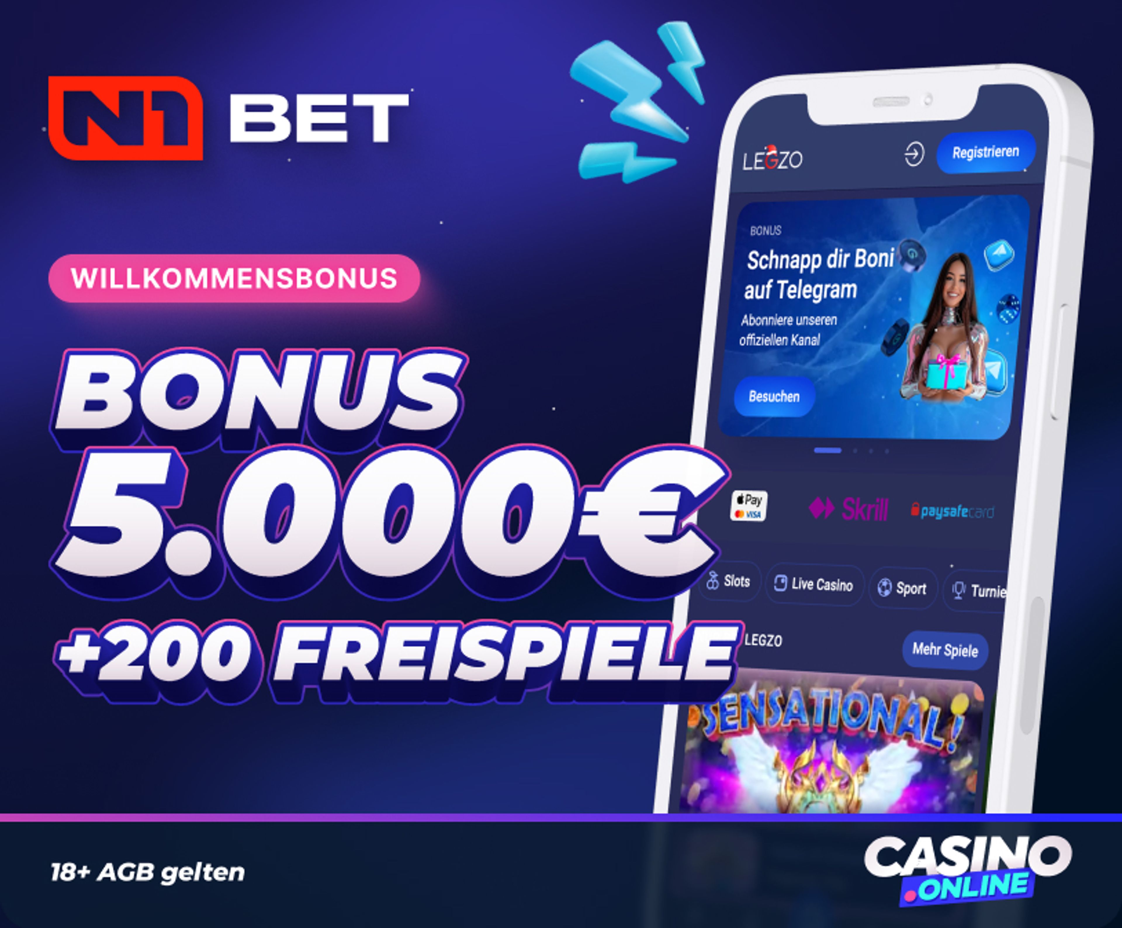 N1Bet Casino Willkommensbonus